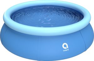 Avenli Prompt Set Ø 240 x 63 cm Quick Up Pool, mit aufblasbarem Ring, Aufstellpool ohne Pumpe, blau