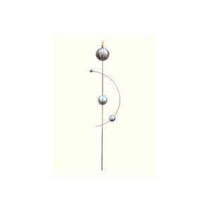 SW10110 - Leuchtkugel - Gartenfackel aus Edelstahl (Öl)
