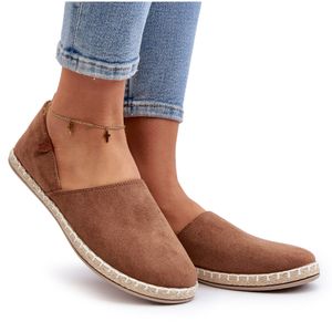 Dámské semišové espadrilky hnědé Vulcano 38