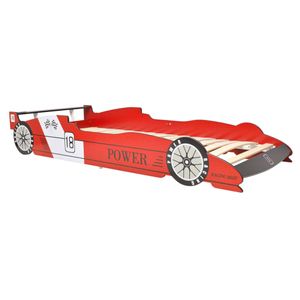 vidaXL Postel Race Car 90x200 cm Červená