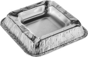 Papstar Alu-Aschenbecher eckig 50 Stück