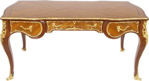 Casa Padrino Barock Schreibtisch Mahagoni 175cm x 90cm x H.80 - Antik Stil Sekretär Möbel