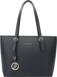Gallantry torba damska shopper z zamkiem błyskawicznym - torba na ramię, torebka, format A4, czarna Gallantry torba damska shopper z zamkiem błyskawicznym - torba na ramię, torebka, format A4, czarna