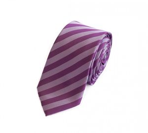 Fabio Farini Moderne Schmale Krawatten und Schlips in Violett - Breite 6cm, Breite:6cm, Farbe:Rose Quartz & Blackberry Jam