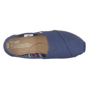 TOMS Damen Espadrilles Halb-Schuhe Classics Blau, Größe:36