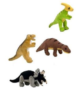 Dinosaurier 4er Set Plüsch ca. 12 cm sortiert Stofftier, Dino Saurier als Mitgebsel oder zum Sammeln und Spielen von Bauer - Diene Tiere mir Herz