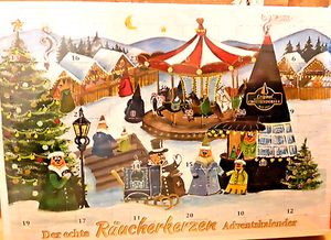 Crottendorfer Räucherkerzen Adventskalender, Duft:Querformat