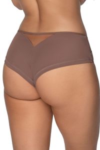 Gaia dame slip unterhose schleife spitze netz bund unterwäsche 1190b viola , braun, xxl