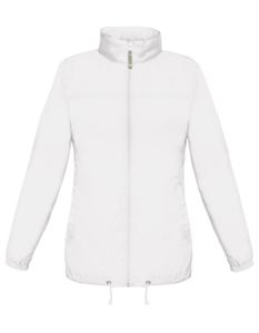 B&C Ladies Damen Windbreaker Jacke, Windjacke, Steppjacke - JW902 (50), Größe:L, Farbe:Weiß