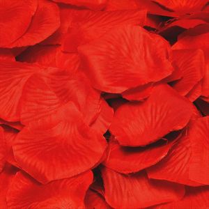 tischdekoration Rosenblütenblätter Luxus-Polyester rot 144 Stück