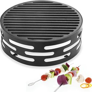 Oleio BBQ Design Wokaufsatz für Feuerplatte | Grillring | Plancha | Grillplatte Wokkrone Krone für alle Feuerplatten mit 25cm Feuerloch
