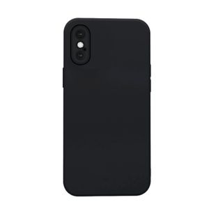 Hülle für iPhone X Case Cover Bumper Silikon Softgrip Schutzhülle Farbe: Schwarz