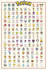 Pokemon Poster - Kanto 151 (91 x 61 cm)