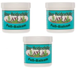 Kräuterhof Balsam | Alter Heideschäfer Salben Größe - 3x250 ml Fuss-Balsam