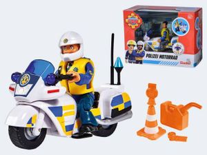 Sam Polizei Motorrad mit Figur und Zubehör