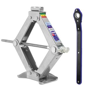 alca® Wagenheber Scherenwagenheber mit Ratsche 2t Universal Hubhöhe 115-410 mm