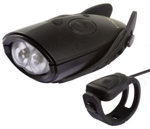 Mini Hornit Fahrradlicht mit Soundeffekten - Schwarz