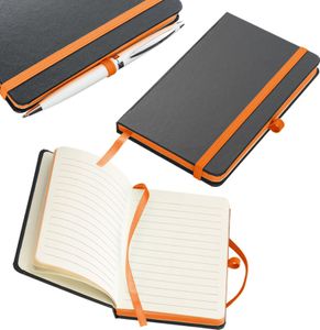 Notizbuch / DIN A6 / 160 S. / liniert / PolyurethanHardcover / Farbe: orange