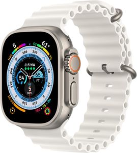 Apple Watch (49 mm) Ocean Armband Weiß MQE93ZM/A