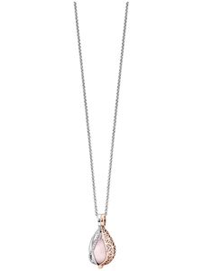 Engelsrufer Halskette Silber ERN-TEARLI-RQ-XS-BIR mit Rosenquarz