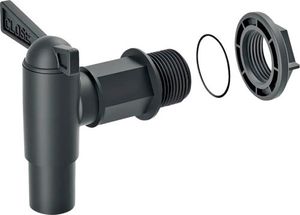 Výpustný ventil pro sudy na vodu Waterform CANTAP 2 plastový černý
