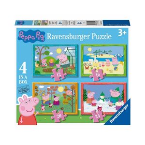 Ravensburger Peppa Pig Four Seasons Puzzle fur Kinder ab 3 Jahren, 10,2 cm (12, 16, 20, 24 Teile)