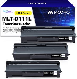 3x XXL MLT-D111L Schwarz Kompatibel Toner für SAMSUNG MLT-D111S Xpress M2020 M2070 M2026  SL-M2070 SL-M2070W SL-M2070F SL-M2070FW 2000 Seiten