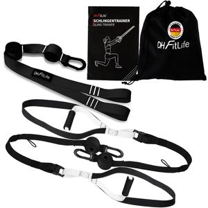 DH-FitLife Schlingentrainer für Ganzkörpertraining, Sling Trainer Set für Krafttraining & Home Workout, Bodyweight Resistance für zuhause & unterwegs