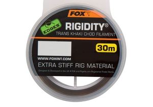 Fox Edges Rigidity Chod Filament 30m trans/khaki - Vorfachschnur, Durchmesser/Tragkraft:0.57mm / 30lb / 13.64kg Tragkraft