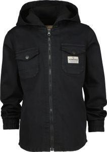 VINGINO Jungen Hemd Jacke Leo Kapuze deep black Gr.164
