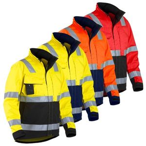 Blakläder Warnschutzjacke Klasse 3, Farbe:rot/schwarz, Größe:M