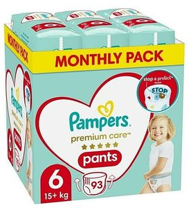 Pieluchy majteczkowe, rozmiar 6 (15 kg), 93 szt. Pampers Pants 93 szt.