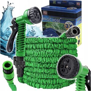 Gartenschlauch 60 M Dehnbar Flexibel Sprinkler + Pistole + Kupplung