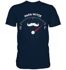 Papa Witze T-Shirt Lustige Vatertag Geschenkidee Vater Witze – Navy / M