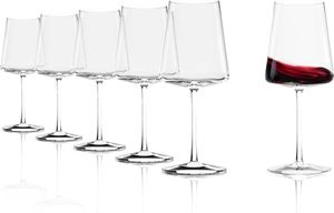 Stölzle Lausitz Bordeaux Glas Power 6er-Set I Hochwertige Rotweingläser optimal für Bordeauxwein I Extra Dünne Bordeauxgläser I Spühlmaschinenfeste Weinkelche mit maximaler Geschmacksentfaltung