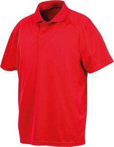 SPIRO Herren Polo Sport Aircool S288X Rot Red 4XL