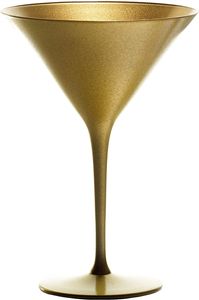 Stölzle Lausitz Sada 6 sklenic na koktejly Martini Coktail Bowl Elements 240 ml zlatá 1408425