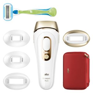 Braun IPL Haarentferner IPL Silk·expert Pro 5 PL5382, Farbe:Weiß-Gold