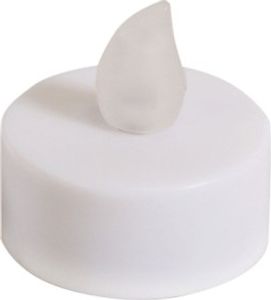 čajová sviečka led unisex 5 cm plastová biela 2 kusy