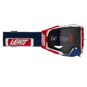 Leatt Velocity 6.5 News Motocross Brille (Red/Blue,One Size)