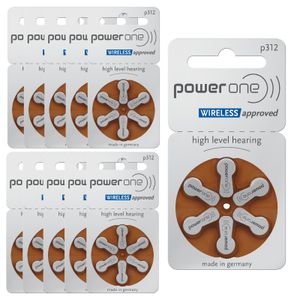 PowerOne 312 : Quecksilberfreie Hörgerätebatterien, 10 Wafers