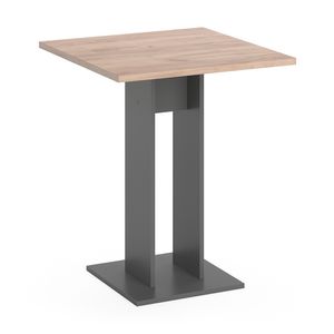 Livinity® Ewert jedálenský stôl, 65 x 65 cm, antracitový/zlatý dub