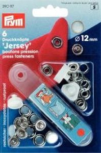 Jersey-Druckknöpfe 12mm, mit Perlkappe | PRYM 390117