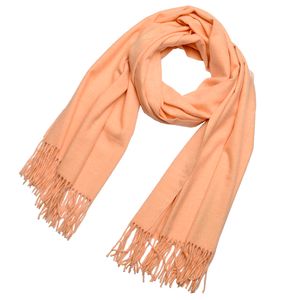 DonDon Damen Winter-Schal groß und flauschig 200 x 70 cm - Apricot