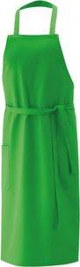 Latz-Schürze, mit Tasche rechts, lemongreen, B 75 x L 75 cm : 65% Polyester 35%Baumwolle 220 g/m² : lemon green