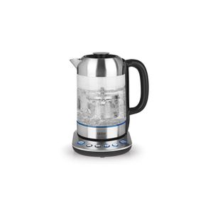 BEEM TEATIME II Tee- und Wasserkocher mit Temperatureinstellung, 1,7 Liter | Inklusive Teesieb aus Edelstahl | LED Beleuchtung | Glas & Edelstahl