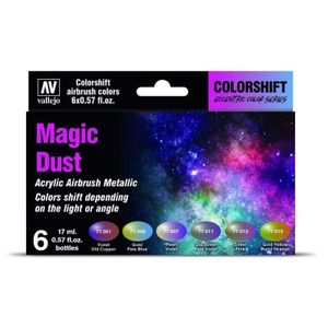 Vallejo Colorshift Set Magic Dust 77090 6x 17ml Airbrush Farbe