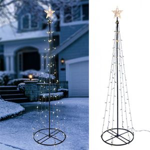 Garten-Weihnachtsbaum 240 cm mit 150 warmweißen LED 76618