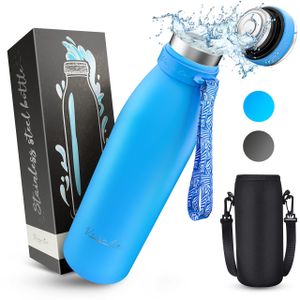 Vezato Trinkflasche Edelstahl - BPA-freie Isolierflasche 1 -