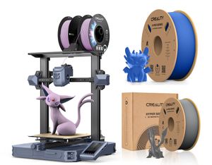 Creality 3D CR-10 SE 3D Drucker+2kg Creality Hochgeschwindigkeits PLA Filament (Grau+Blau)